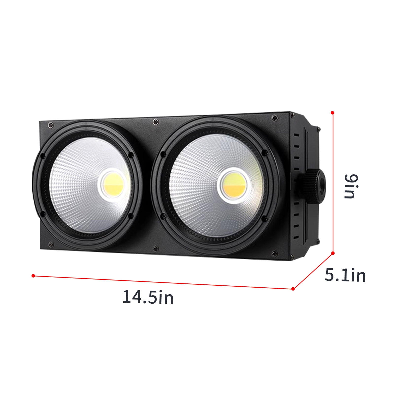 200W Blinder Stage Lights, 2-in-1 Warm & Cool White COB Spotlights, LED Par Lights with Auto/Sound/DMX/Master-Slave Audience Light for Events Wedding Theater Church