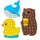 thumbnail image 2 of 3 piezas de juguetes sensoriales de burbujas con forma de animal para aliviar el estrés del autismo, regalos educativos de silicona para niños adultos, 2 of 9