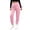 Pink, variant on Lmnyox Toddler Kid's Sweatpants Fashion Elastic Waist Cuffed Pants Plain Athletic Trousers with Pockets