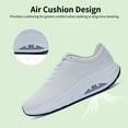 thumbnail image 5 of MAFEKE Women Wide Walking Shoes with Arch Support Plantar Fasciitis Tennis Fashion Sneakers Wide Toe Box Orthotic Casual Shoes White Size 10, 5 of 7