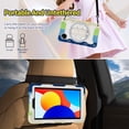 thumbnail image 6 of 3in1 Rotating Stand Case for Xiaomi Redmi Pad SE 8.7 inch 2024 with Hand/Shoulder Strap, Shockproof Rugged, Multicolor, 6 of 7
