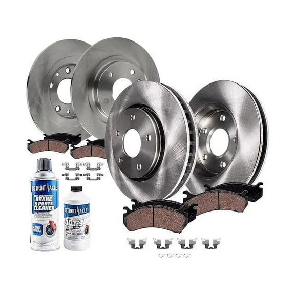 Front and Rear Brake Pad and Rotor Kit - Compatible with 2016 - 2018 Mazda CX-3 2017