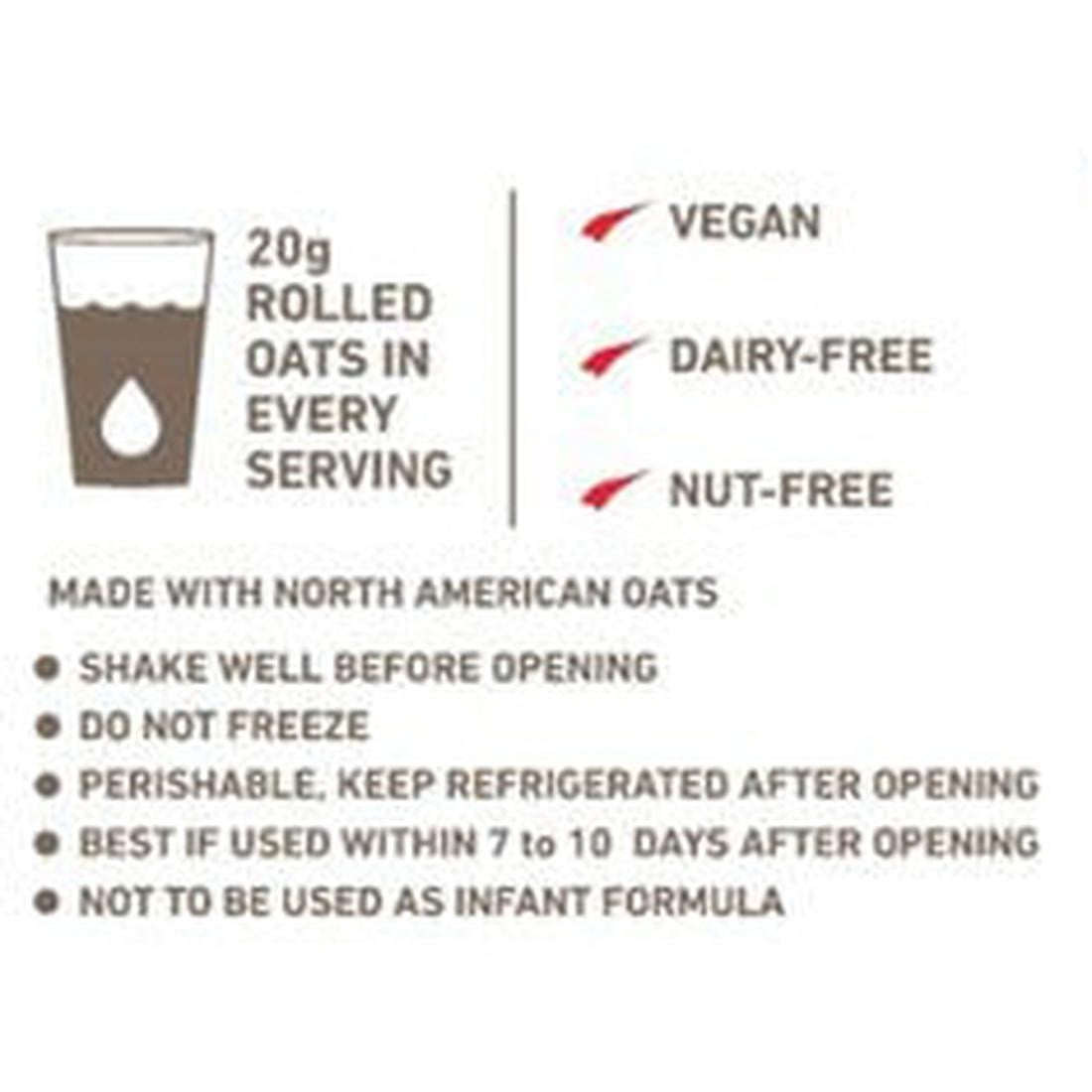 Organic Non-Dairy Oat Beverage 32 Ounce (Pack of 6)
