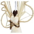 thumbnail image 3 of Angel Rattan Wings Praying Hands Dressed in Sisal and Banana Bark Christmas Tree Hanging Ornament Arrangement Décor Also Use as a Mantel Piece, 3 of 3