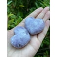 thumbnail image 2 of Lepidolite Gemstone Hearts, Polished Lepidolite Puffy Hearts, Lepidolite Palm Stone, Lepidolite Heart (10 Hearts）, 2 of 9