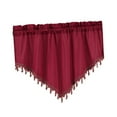 thumbnail image 2 of yuksok Valance Curtain Farmhouse Short Valance Drape for Kitchen Cabinet Decoration Red, 2 of 9