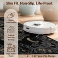 thumbnail image 6 of Design&I 4'x6' Washable Area Rug Snag-Free Skid-Resistant Medium Round Gothic Serpent Scale Occult Frame Coiled Ornate Scrollwork Snake Flowing for Home Office, Under Desk, 6 of 7