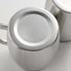 thumbnail image 2 of Billuyoard Taza de acero inoxidable de doble pared de 400ml, cerveza, té, café, aislado con asa, utensilios de cocina para el vientre grande, Juegos de servir café y té, 2 of 6