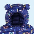 thumbnail image 3 of Hicidod Toddler Puffer Jackets Bear Ears Hooded Long Sleeve Winter Warm Down Coat Lightweight Cute Printed Thicken Jacket, 3 of 5