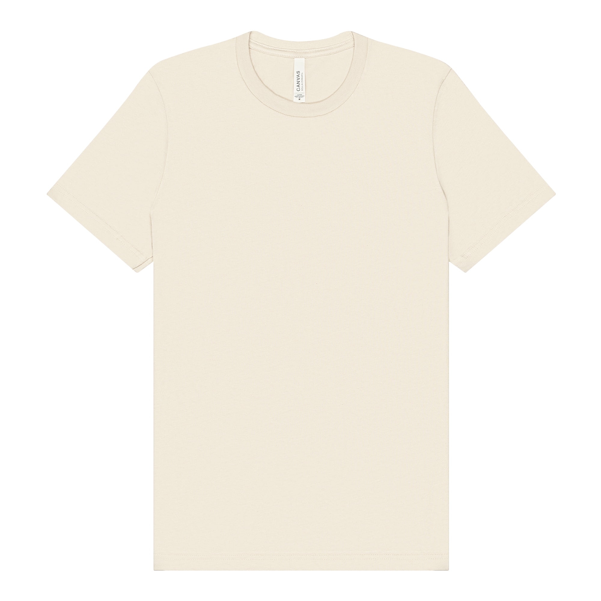 BELLA+CANVAS Youth Unisex Short Sleeve Crew Neck T-Shirt for Crafting, Natural, Youth Small
