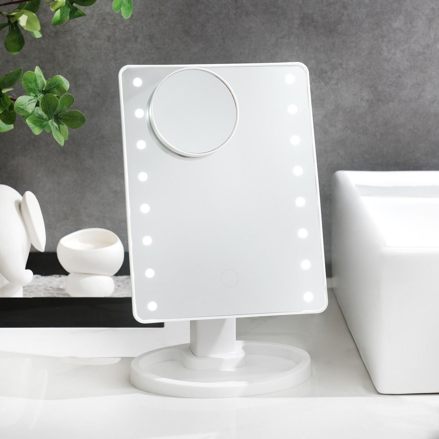 MS LED WHITE 10X MIRROR, LED MIRROR