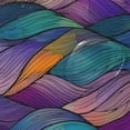 thumbnail image 4 of Yayeee Shower Curtain with Hooks 72"x72" Waterproof Fabric Bathroom Hanging Decor, Purple Waves Pattern, 4 of 5