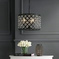 thumbnail image 5 of JONATHAN Y Gabrielle 16" Crystal/Metal LED Pendant, Oil-Rubbed Bronze, 5 of 8