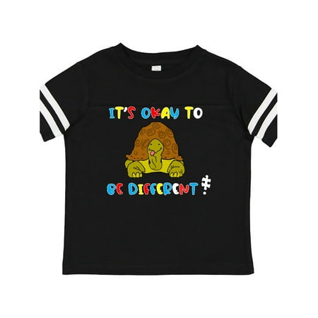 

Inktastic Autism Awareness It s Okay to be Different Silly Turtle Gift Toddler Boy or Toddler Girl T-Shirt