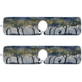 thumbnail image 2 of Deer Autumn Forest Sink Splash Guard for Faucet 2 Packs Faucet Absorbent Mats, Winter Trees Retro Faucet Handle Drip Catcher Quickly Drying Mat for Kitchen Counter Bathroom RV, 14.9"x5.5", 2 of 7