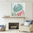 thumbnail image 2 of Stupell Industries Rustic Crab & Coral Animals & Insects Painting Gallery Wrapped Canvas Print Wall Art, 36 x 36, 2 of 7