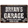 thumbnail image 1 of BRYAN'S Garage Black Grunge Sign 8x12 Decor Gift 108120005133, 1 of 1