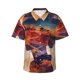 thumbnail image 1 of Balery Cultural Silhouette Journey Camisas hawaianas de manga corta para hombre, camisas playeras de corte holgado, camisas de vacaciones con botones,Small, 1 of 7