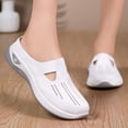 thumbnail image 4 of YHAJDS Women's Slip On Sandals Closed Toe Half Slip Breathable Mesh Soft Sole Indoor Outdoor Home Daily, 4 of 7