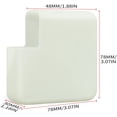 thumbnail image 2 of MacBook Silicone Power Adapter Cover Case for Apple MacBook Pro 13 2020 (A2251/A2289), Light, 2 of 7