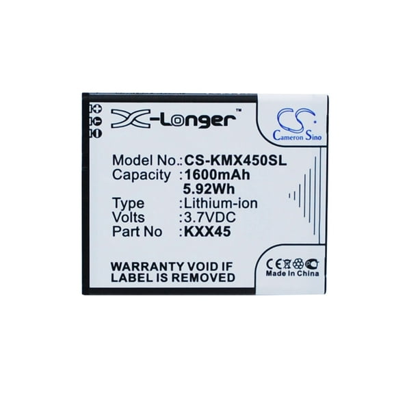 1600mAh KXX45 KXX45STSBJ004840 Battery for KAZAM Trooper 2 4.5 Trooper2 4.5