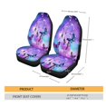 thumbnail image 5 of Xoenoiee Galaxy Dreamcatcher Butterfly Print 2 Pcs Car Seat Covers Front Seats Only Car Front Seat Protectors Universal Fit for Truck Van SUV Sedan Vehicle, 5 of 6