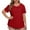 Red, variant on Posijego L-4XL Womens Plus Size Tops Petal Short Sleeve Summer Tunic Shirts Casual Dressy Blouses for Women