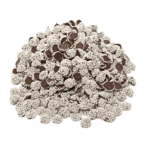 Semi-Sweet Chocolate Small White Nonpareil Bulk 3 lb. Bag