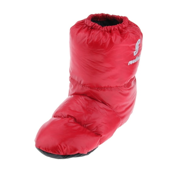 Pantuflas unisex cálidas y acogedoras para interiores con suela antideslizante | Pantuflas de plumón de Rojo l Zulema Duck Down zapatillas