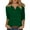 166# Dark Green, variant on DENGDENG Womens Shirts 3/4 Sleeve Prints V Neck Summer Tops Trendy Elbow Casual T Shirts Solid Color Three Quarter Length Clothes Plus Size Loose Tunic Tops Mint Green XXL