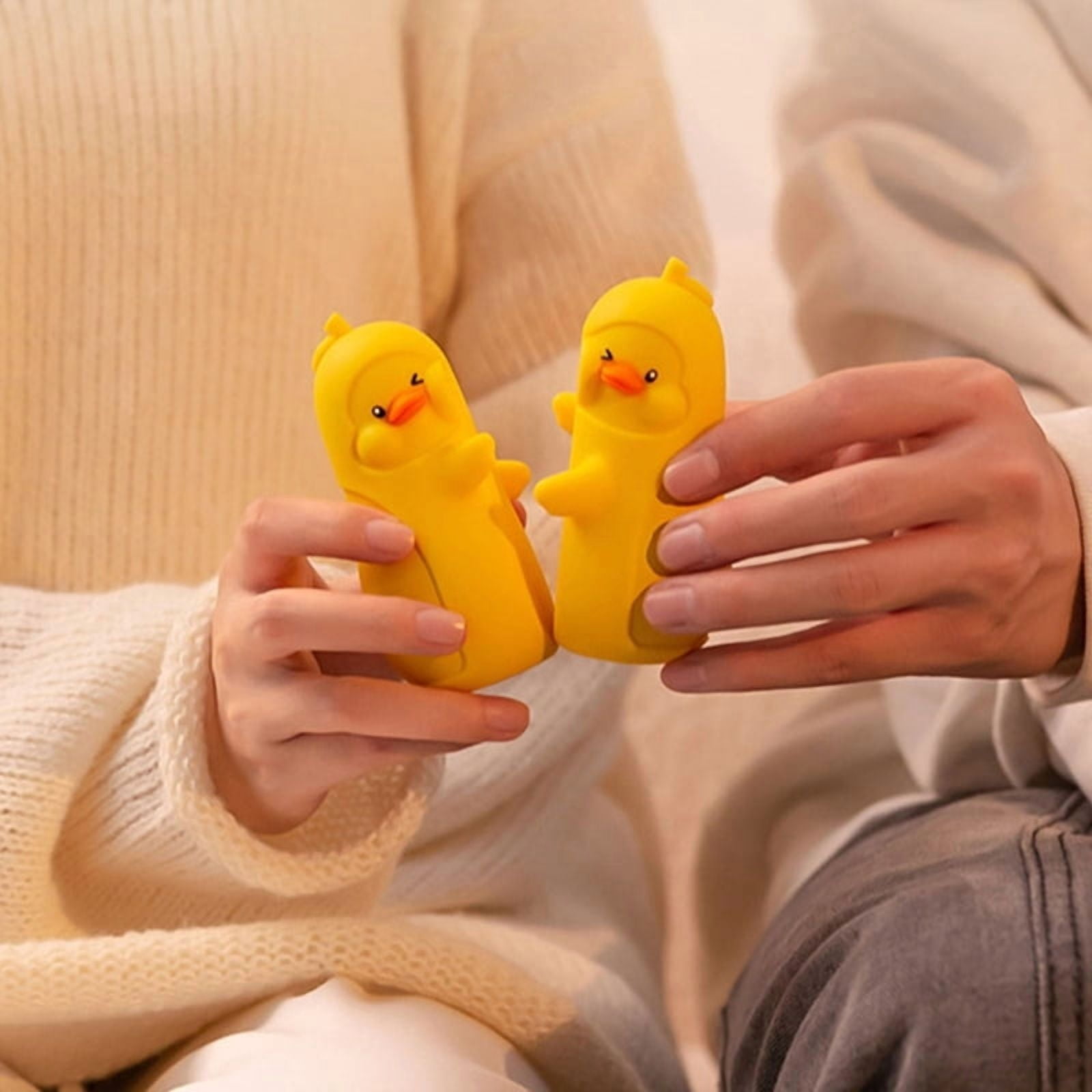 Portable Hand Warmer Featuring 45 50 55℃ Settings Lovely Duck Pocket Warmer