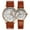E, variant on Tiannbu Ultrathin Leather LOVE Romantic Fashion Couple Wrist Watches 2PC