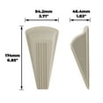 thumbnail image 4 of Super Sliders Jumbo Wedge Doorstop for Heavy Doors, Plastic - Ivory, for Textured Surfaces and Carpets, 6.75" x 4.8" x 0.9", 4 of 5
