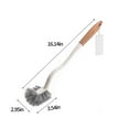 thumbnail image 6 of Curved Toilet Bowl Brush Without Holder for Bathroom, Compact Toilet Brush Durable Under The Rim Household Deep Cleaning Brushes (White Toilet Brush Without Holder)(White,16.14x3.54x2.95"), 6 of 7