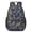 Paisley and Floral Black Pattern, variant on Paisley and Floral Blue Pattern 17" Waterproof Oxford School Backpacks for Teens, S-Shape Padded Straps, for School, Travel, Hiking, Camping