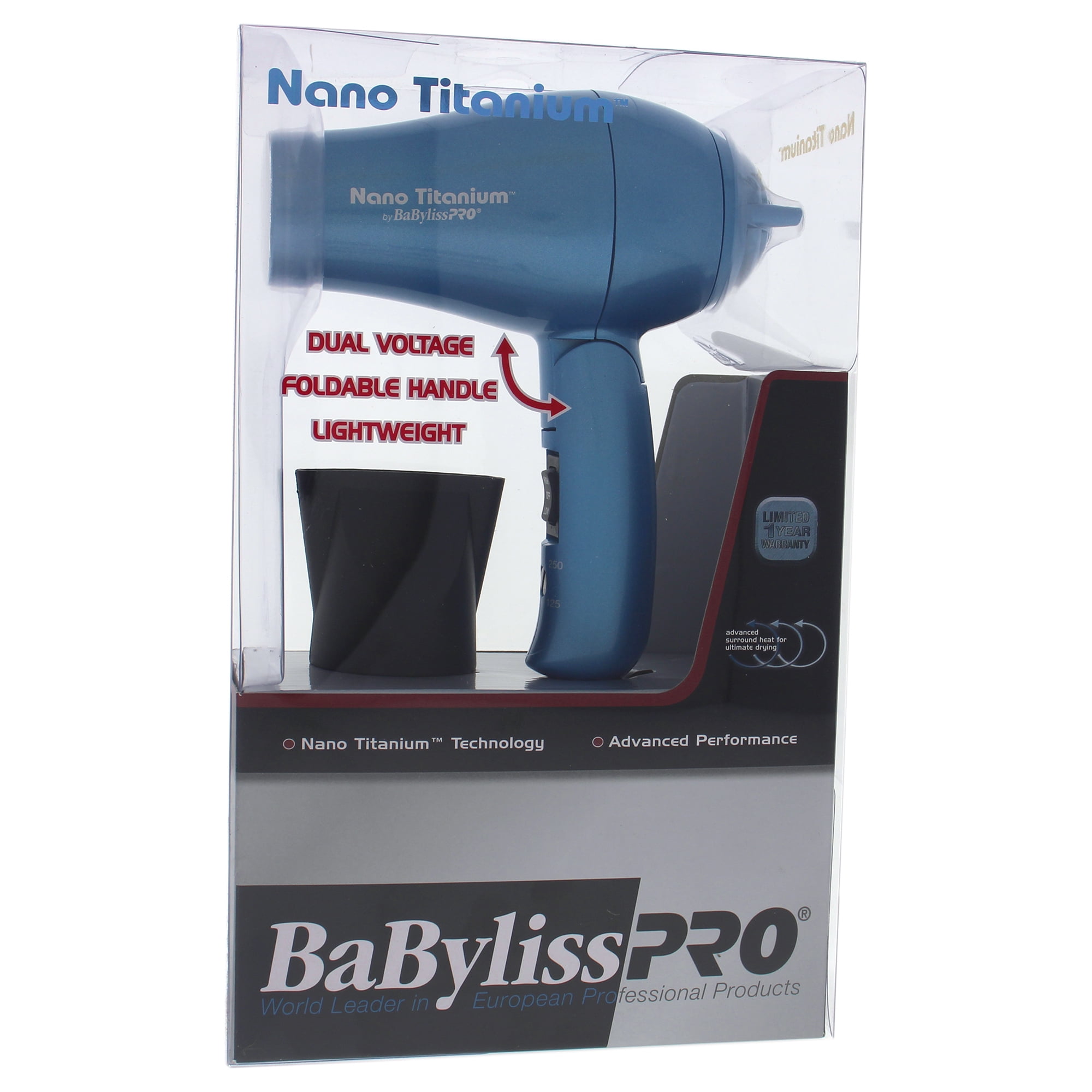 Babyliss Pro Tourmaline Titanium Travel Hair Dryer - American Pro Hair Care