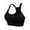 Black, variant on Sports Bras for Women Plus Size XL-4X No Underwire Push-Up Racerback Pullover Underwear Solid Quick-Drying Support Workout Bralettes