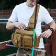 thumbnail image 2 of Naiovety Bolsa de camping espaciosa para aventuras de montañismo, bolso bandolera grande, mochila para hombre, bolsa de pesca carpas camuflaje, 2 of 6