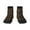 2 Black-1, variant on Decorative Feathers Pattern Quarter Crew Socks,Toe Seamed Ankle Socks,Cotton Cushioned Breathable Athletic Crew Sports Socks