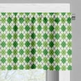 thumbnail image 5 of Ambesonne Irish Valance & Curtain, Classical Argyle Pattern, 55"x30", Green Pale Green White, 5 of 6