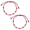 thumbnail image 2 of 7 Knots Bracelets for Protection, Adjustable Red String Rope Ankle Bracelet, Handmade Amulet Strand Thread Kabbalah Cord Jewelry Accessory for Men Women, 2 of 5