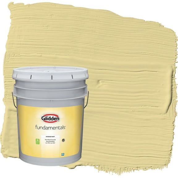Glidden Fundamentals Twinkle Toes / Green Eggshell Interior Paint, 5 Gallon
