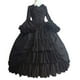 thumbnail image 1 of Gibobby Vestido Elegante mujer Vintage corte gótico cuello cuadrado Patchwork vestido(Negro, XXXL), 1 of 2