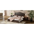 thumbnail image 3 of Furvclv Platform Bed With Wooden Slat Support 85.2 x 62.5 x 43.3 Inches (L x W x H) Queen Size Retro Style Platform Bed, 3 of 8