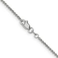 thumbnail image 4 of Auriga 14K White Gold 1.4mm Solid Cable Anklet 9inch for Women, 4 of 6