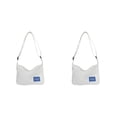 thumbnail image 4 of Bolso de hombro Sonducket estilo informal para mujer bandolera de viaje banquete chicas bolsa con correa grande color Blanco Negro, 4 of 6