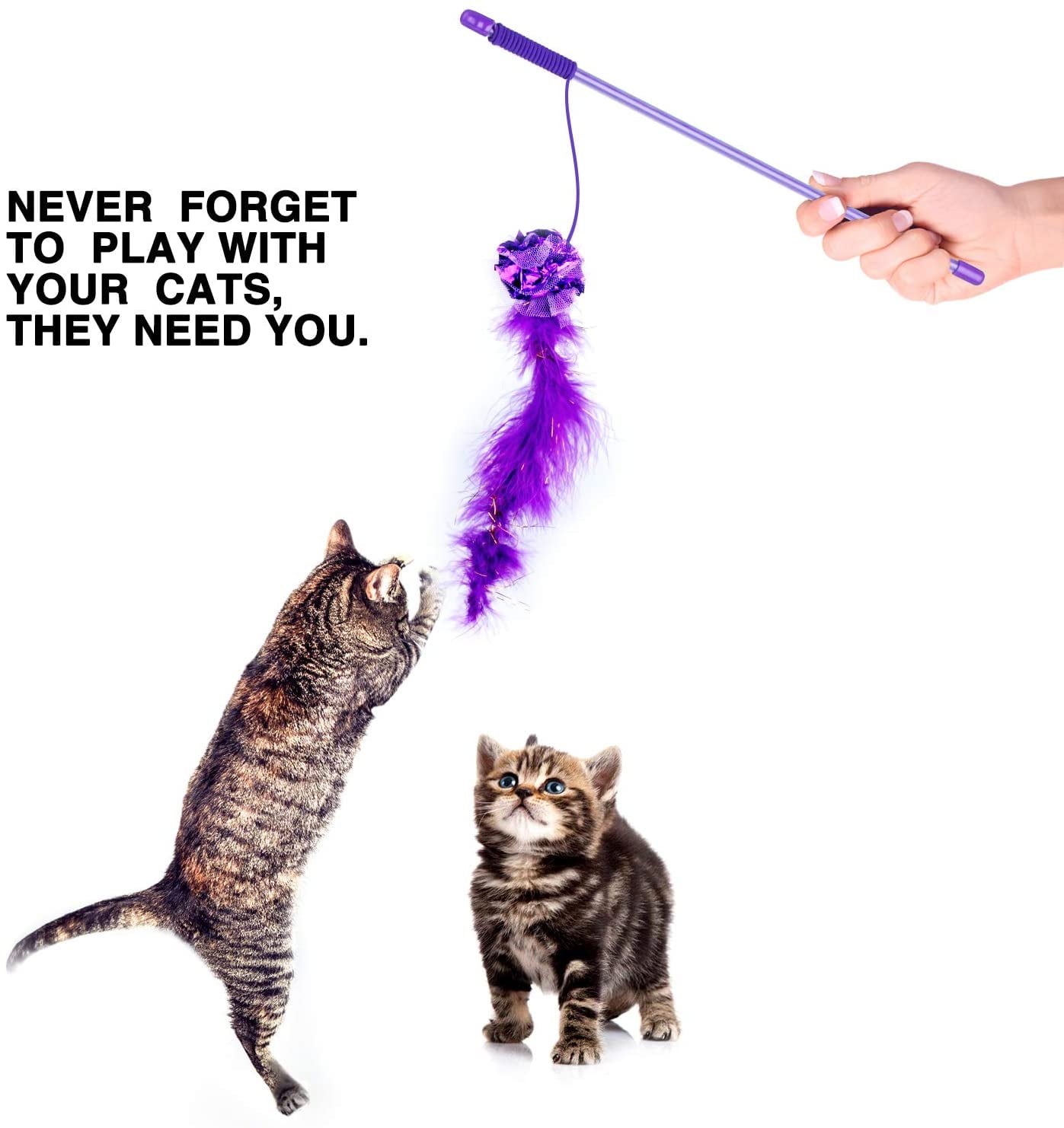 cat toys feather stick