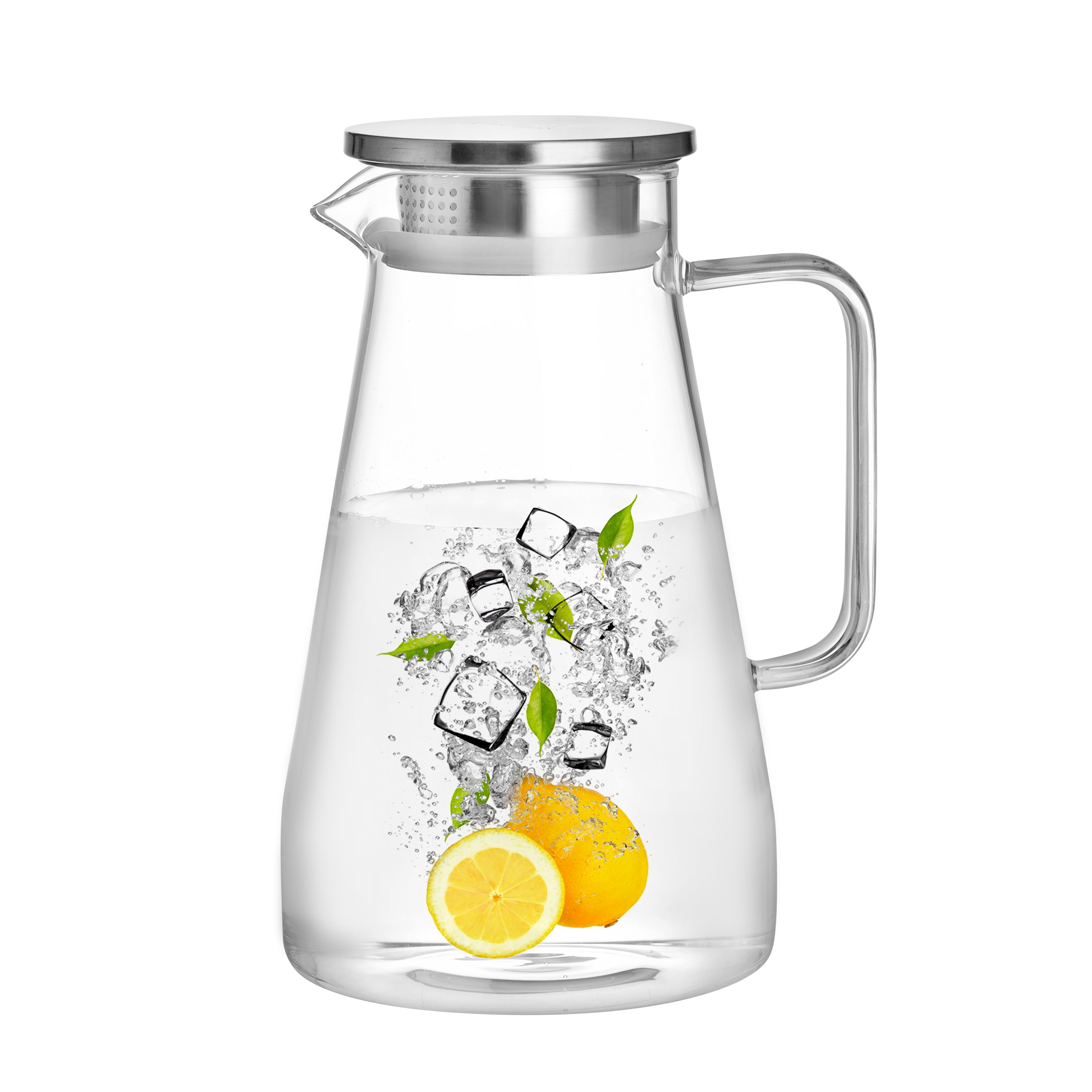 Glass Drinking Jug/Glass Fruit Infuser Water Pitcher Drinking Jug Set with  Lid - China Glass Pitcher with Lid and Drinking Glassware price