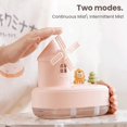 thumbnail image 3 of Mini Windmill Humidifier with Night Light and Music Cute Humidifier for Bedroom Cool Mist Humidifiers Desk Humidifier Music Box for Kids Room Office Table, 3 of 5
