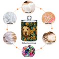 thumbnail image 6 of Yayeee 2 Pack Qtip Holder Bathroom Cotton Swab Canister with Lid Clear Dispenser Set, Flowers and Dog, 6 of 6